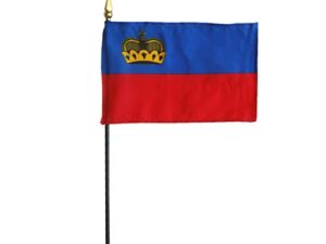 Liechtenstein Desk Flag, 4″ X 6″