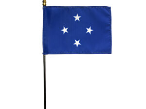 Micronesia Desk Flag, 4″ X 6″