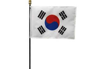 South Korea Desk Flag, 4″ X 6″