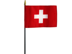 Switzerland Desk Flag, 4″ X 6″