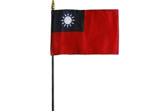 Taiwan Desk Flag, 4″ X 6″