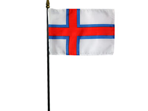 Faroe Islands Desk Flag, 4″ X 6″