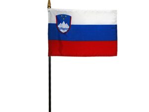 Slovenia Desk Flag, 4″ X 6″