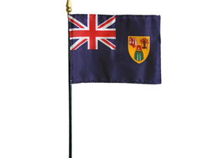 Turks & Caicos Desk Flag, 4″ X 6″