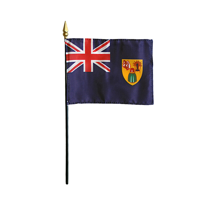 Turks and Caicos Desk Flag