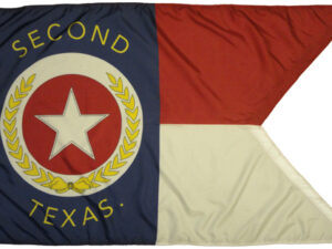 2nd Texas Cavalry Guidon, Nylon 3′ X 5′