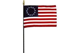 Betsy Ross Desk Flag, 4″ X 6″