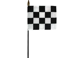 Checkered Racing Desk Flag, 4″ X 5″