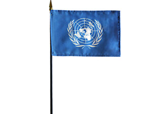 United Nations Desk Flag, 4″ X 6″