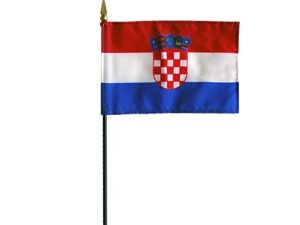 Croatia Desk Flag, 4″ X 6″