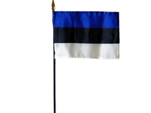 Estonia Desk Flag, 4″ X 6″