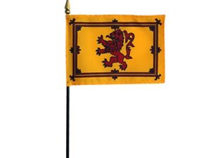 Scotland Rampant Lion Desk Flag, 4″ X 6″