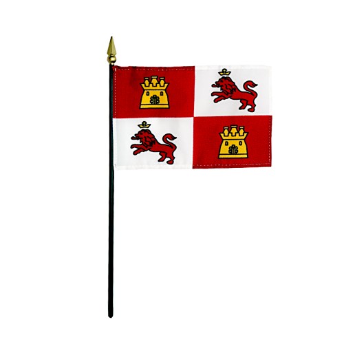 Lions and Castles Desk Flag