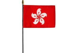 Xianggang Desk Flag, (Hong Kong) 4″ X 6″