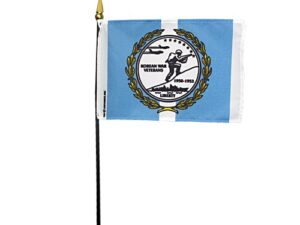 Korean War Veterans Desk Flag, 4″ X 6″