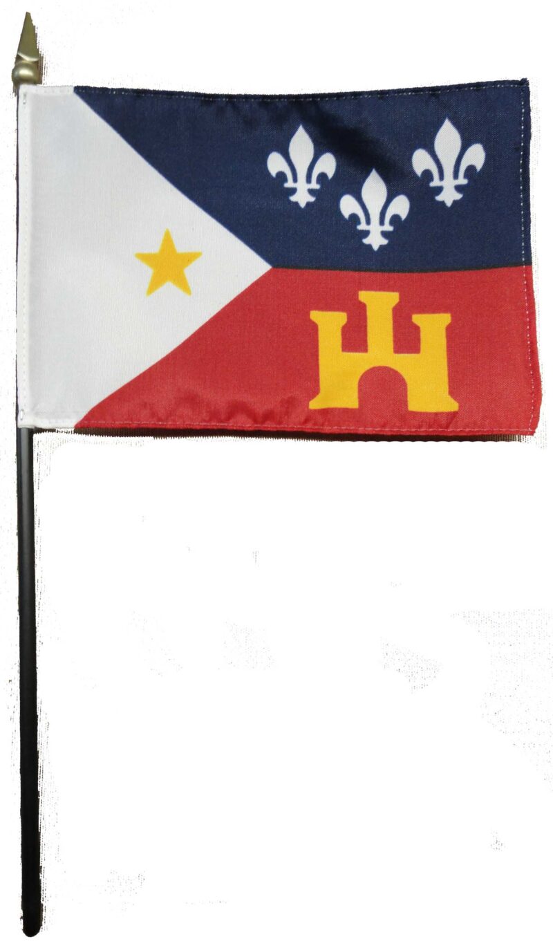 Louisiana Acadians Desk Flag