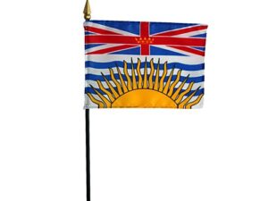British Columbia Desk Flag, 4″ X 6″