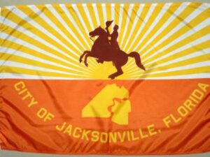 Jacksonville Florida Flag, Nylon 2′ X 3′