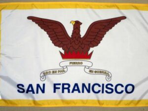 San Francisco California Dyed Nylon City Flag, All Styles