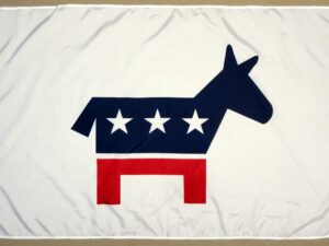 Democrat Flag, Nylon 3′ X 5′