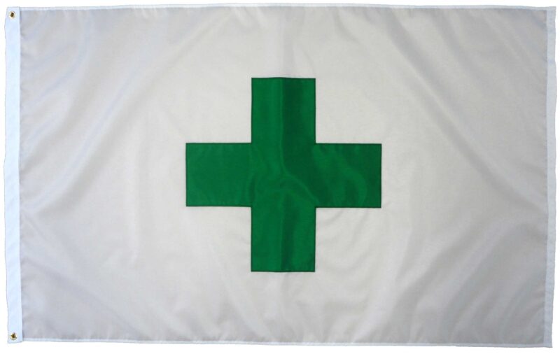 Green Cross Flag