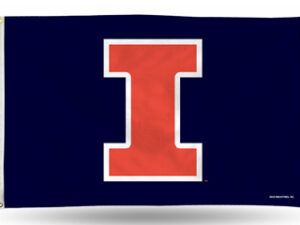 Illinois University I Flag, Polyester 3′ X 5′