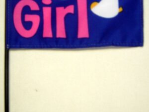 It’s a Girl Desk Flag, 4″ X 6″