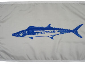 King Mackerel Fish Flag, Nylon 12″ X 18″