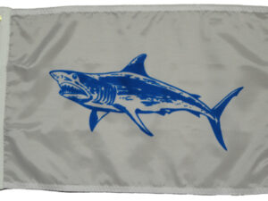 Mako Shark Fish Flag, Nylon 12″ X 18″