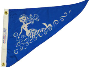 Mermaid Pennant Flag, Nylon 12″ X 15″