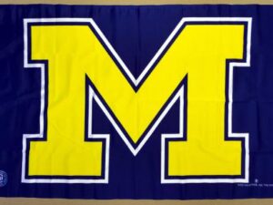 Michigan University Flag, Polyester 3′ X 5′
