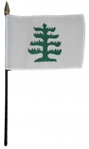Pine Tree Desk Flag, 4″ X 6″