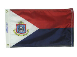 Saint Maarten Flag, Nylon 12″ X 18″