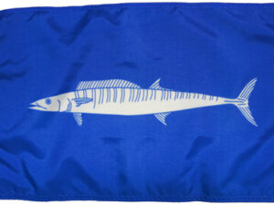 Wahoo Fish Boat Flag, Nylon 12″ X 18″