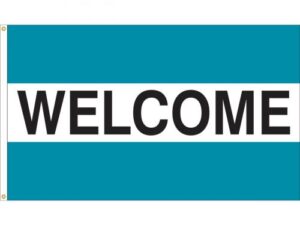 Welcome Message Flag, All Styles