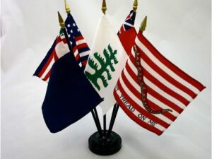 Colonial Series #2 Desk Flag Set, 4″ X 6″