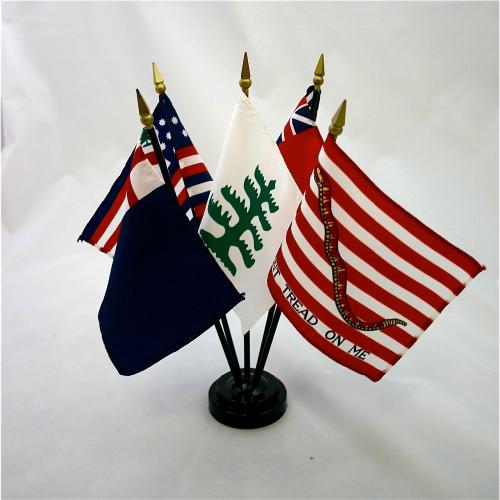 Colonial Series #2 Desk Flag Set