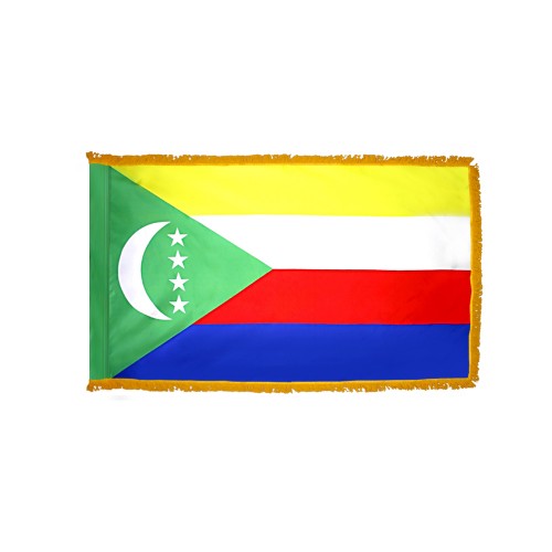 Comoros Flag Fringed