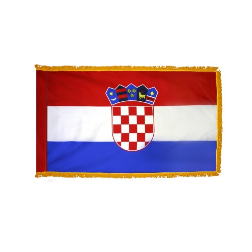Croatia Flag Fringed