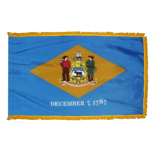Delaware Flag Fringed