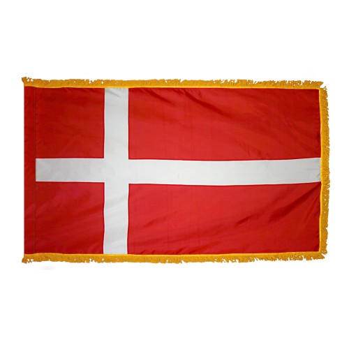 Denmark Flag Fringed