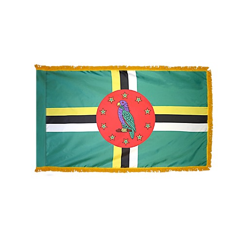 Dominica Flag Fringed