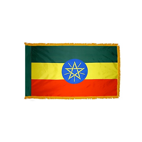 Ethiopia Flag Fringed