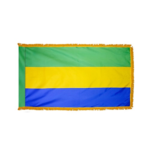 Gabon Flag Fringed