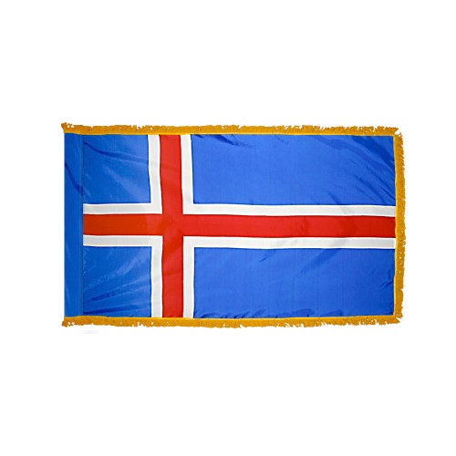 Iceland Flag Fringed