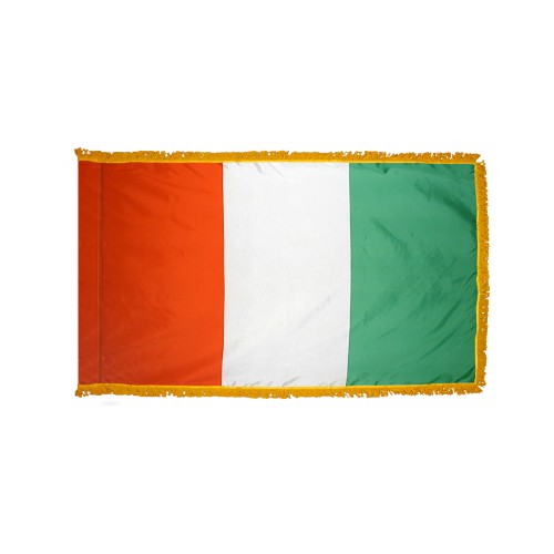 Ivory Coast Flag Fringed