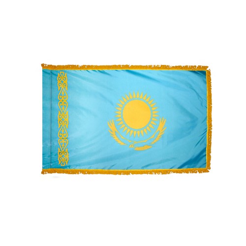 Kazakhstan Flag Fringed