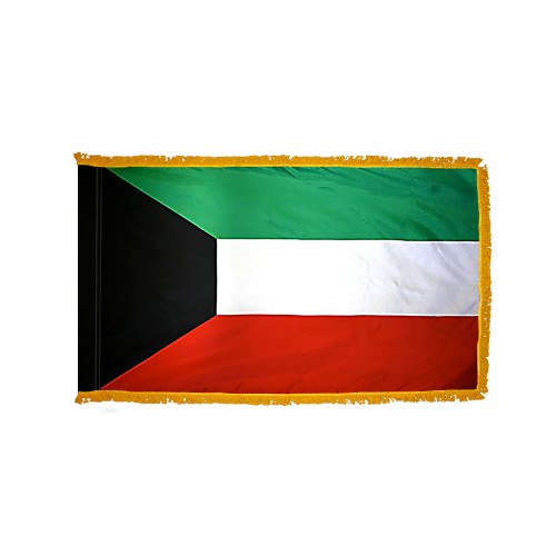 Kuwait Flag Fringed