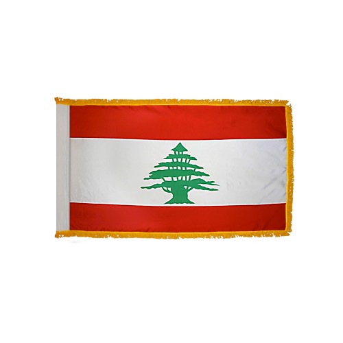 Lebanon Flag Fringed