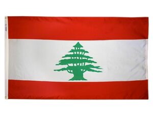 Lebanon Flag, Nylon All Styles